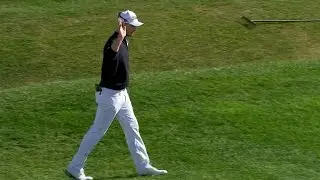 Bronson Burgoon's wonderful bunker hole out at AT&T Pebble Beach