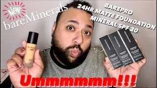 Trying bareMinerals &ldquo;NEW&rdquo; BAREPRO 24HR WEAR MATTE FOUNDATION