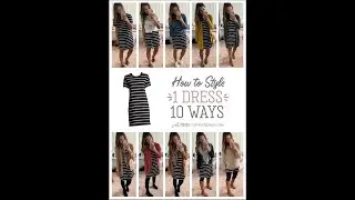 How to Style a Black & White Striped Dress 10 Ways