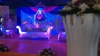 Amazing wedding stage decorated in Mirpur Ajk
