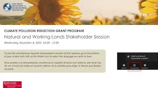 Climate Pollution Reduction Grant Program -- Natural & Working Lands Stakeholder Session