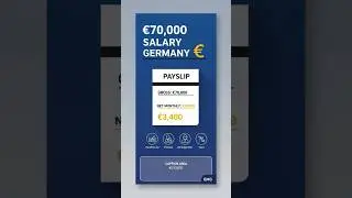&euro;70K Salary in Germany |Take-Home Pay #Shorts #Youtubeshorts
