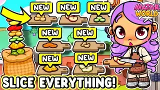 HOW TO *SLICE ALL FRUITS + VEGGIES* IN AVATAR WORLD  🔪🍓