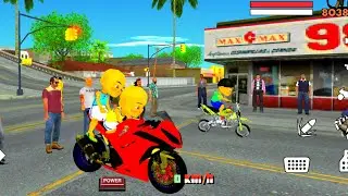 Balapan motor kawasaki upin & ipin VS mail cs‼️🏁🤣🤣#sheratv27💥
