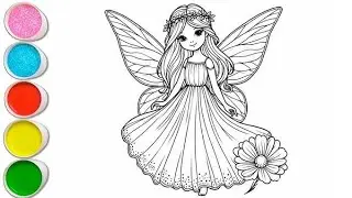 Cute Barbie Girl Drawing for kids, Painting   Coloring for kids, Toddlers   Let s Draw Together