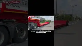 Supro lowbed trailer #transport #heavyequipment #heavytransport #transport