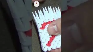 How To Make 3D Origami Number 7 #shorts #artandcraft #trending #viral
