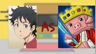 Tokyo Revengers react to Takemichi as technoblade