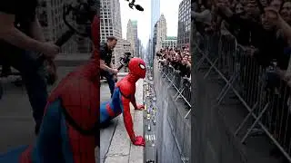 Spider man movie BTS just watch #spiderman #shooting #BTS#movie