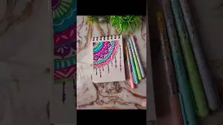 Easy mandala art 😍 #shorts #shortvideo #shortsfeed #trending