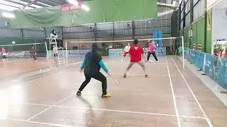 Nina (macan) & red man 😁 vs Rini & coach😄