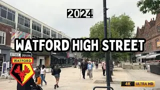 Watford Town Centre Walk | 2024 | 4K