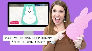 FREE TEMPLATE ALERT! Turn Dollar Tree Kneeling Pads Into Adorable Peeps Bunny Decor