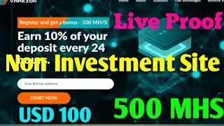 10 USD Bouns Signup| Varezon.com Site 2020 | New cloud mining Site