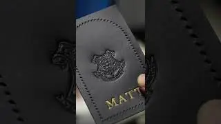 Name Tags MATT _ Handmade Leather _ LEALUX #lealux #handmadecollection#shorts