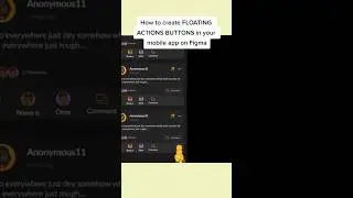 FAB (floating button) in #figma #ui #ux #uxui #ai  #figmatutorial #figmatips #figmaautolayout