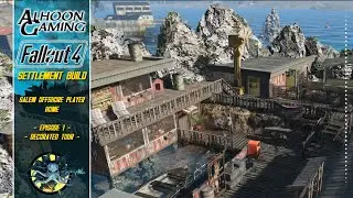 Fallout 4 - Let's Build - Salem Island Player Home - Settlement Build - Episode 1 Decorated Tour