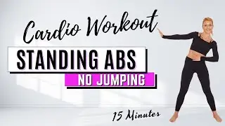 🔥15 Min Standing Abs Workout🔥KNEE FRIENDLY🔥NO JUMPING🔥NO REPEAT🔥