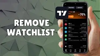 HOW TO REMOVE WATCHLIST ON TRADING VIEW