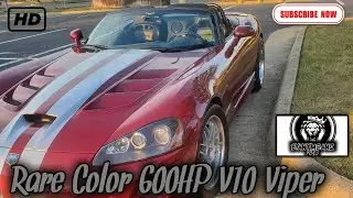 Dodge Viper 8.4L with some goodies‼️#va #v10 #v10power #carmeet #viper #dodgeviper 