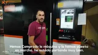 2kw Fiber laser cutting machine in Spain