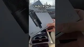 Unboxing the Audio Technica AT2020 CONDENSER MICROPHONE #studiomicrophone #unboxingvideo #microphone