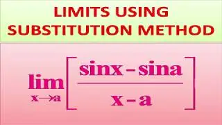 LIMITS SUBSTITUTION METHOD EXAMPLE 2