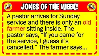 🤣 BEST JOKES OF THE WEEK! - One Sunday morning, the pastor slowly made his way... | Funny Jokes