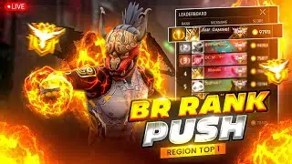 New Season Br Rank Push To Grandmaster Top 1 🤩 In V Badge & Hackers Lobby ! | Garena - Free Fire
