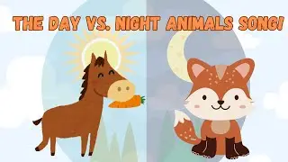 🦉Songs for Children - about animals | 🌞Day vs. Night Animals! 🌙 | Fun Learning song for Kids