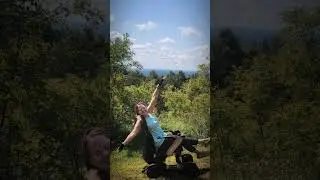 Hiking Walnut Mountain in Liberty, NY before doing the distillery tour at Do Good Spirits in Roscoe.