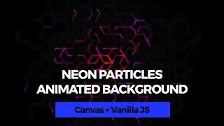 Neon Particles Animated Background