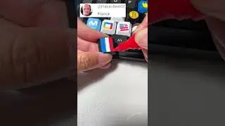 Drawing France flag on the keyboard #shorts #diy #art #tiktok #trending