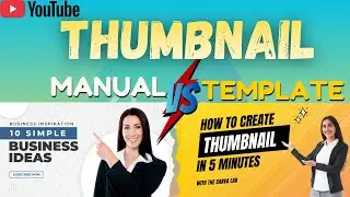 Canva Thumbnail Secrets | Template VS Manual #Thumbnail #Canva
