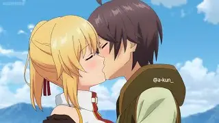 Emma x Noir cute lovely romantic kiss😘 scene😍 || Anime Kiss Scene @a-kun_