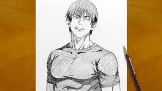 Toji Fushiguro Drawing Tutorial | Step by Step Easy Anime Art