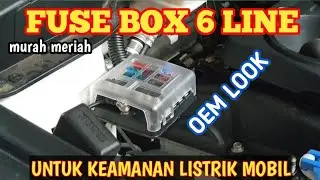 Pasang Fuse Box Universal 6 line | instal Fuse Box Universal How To #pasangfuseboxuniversal6line
