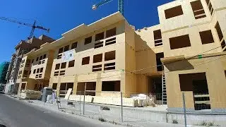 Construcción con panel contralaminado CLT. Las Carolinas Entrepatios.