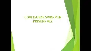 SINBA inicio primera vez