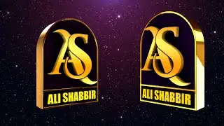 Ali Shabbir 3D Logo Animation | Beautiful Islamic YouTube Logo | KHAN GFX