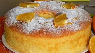 CHIFFON CAKE ALL'ARANCIA la torta americana che fa impazzire tutti!
