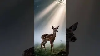 Graceful Young Deer in Morning Mist 🌫️🦌 | Cinematic Wildlife Moment