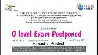 O Level Exam Postponed For Himachal Pradesh State