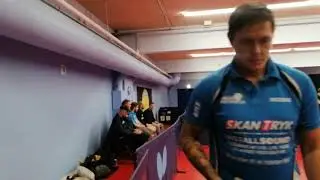 HERRELIGA, CPH - Hvidovre 1 vs. H&oslash;rning BTK 1 - Mikkel Emborg vs. Emil Madsen - 1. set