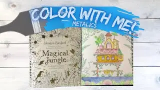 How I color with metallic paint | Magical Jungle | EP 2