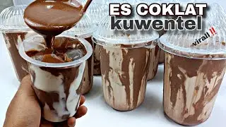 BONGKAR RESEP ES COKLAT KUWENTEL ‼️ TERNYATA MUDAH BANGET CARA BUAT'NYA