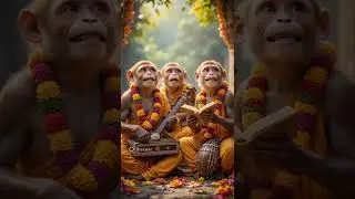 Monkey singing in group 🔥🐒 🎬#viralvideo #shorts 🔥
