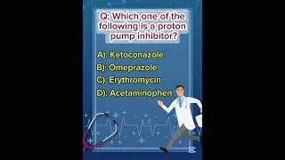 Which one is a proton pump inhibitor? #medical #medicine #pharmacology #viralvideo