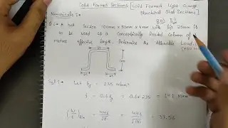 Cold formed steel section Numerical | Cold formed light gauge structural steel sections numerical