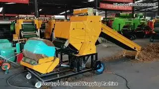 Baling and Wrapping Machine in Action &ndash; Efficient Forage Packaging for Modern Farming!
